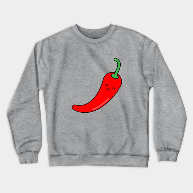 Chili Pepper Crewneck Sweatshirt by WildSloths